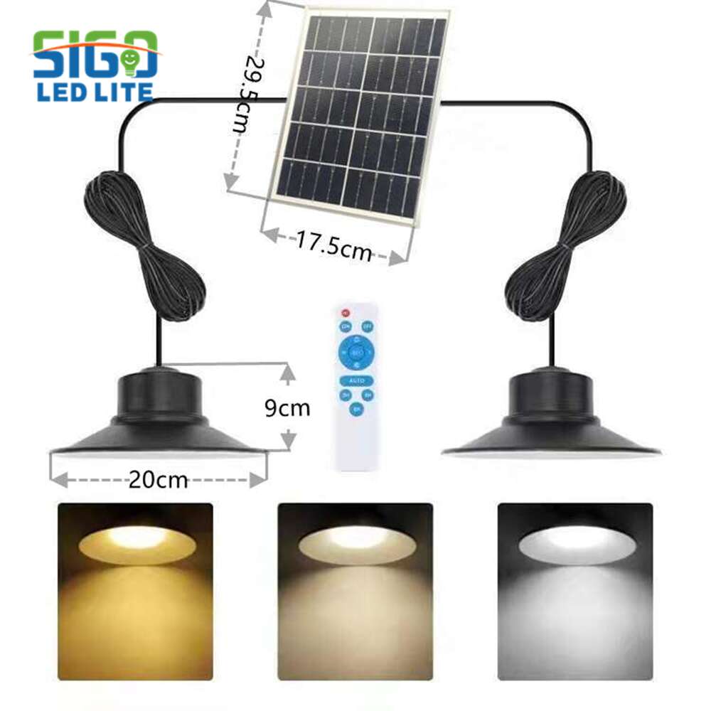 Solar Powered Pendant Lights Waterproof Outdoor Hanging Lamp Wholesale