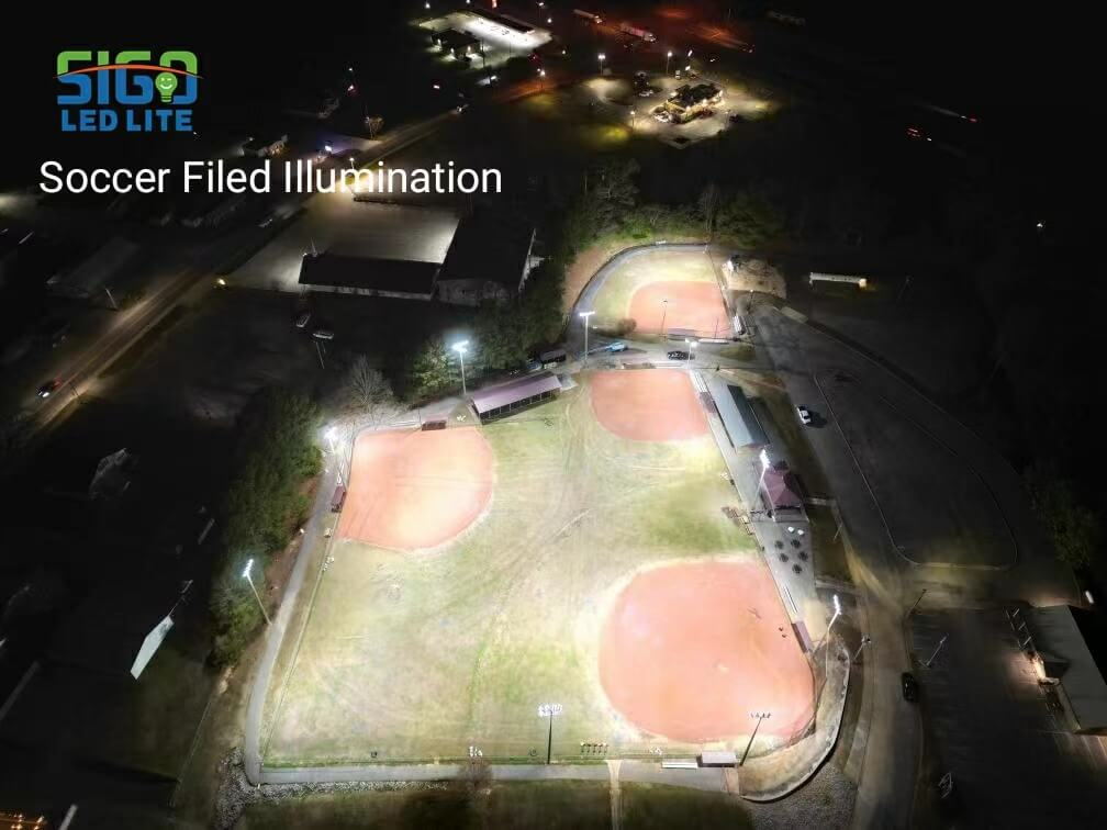 The application of solar street light in soccer court