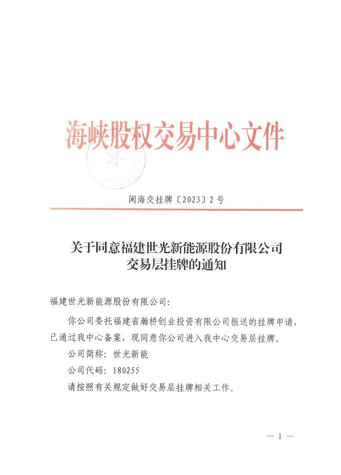 Warm Congratulations on the Successful Listing of SIGOLED in Haixia Equity Exchange Center